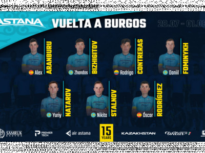 «Аstana Pro Team» велокомандасы «Вуэльта Бургос» турниріне қатысады