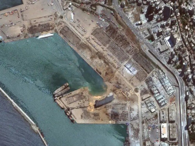 Бейруттағы жарылыс орнында үлкен кратер пайда болды