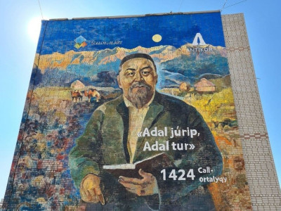 Аягөзде Абай Құнанбайұлы бейнеленген мурал пайда болды