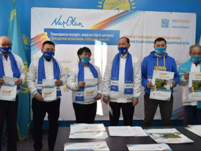 Атырау облысының Махамбет ауданында сайлауалды штаб ашылды