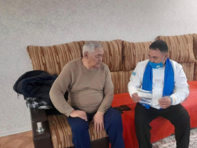 Канвассинг шарасы аясында қариялармен кездесті