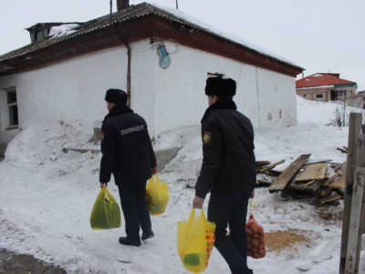 Полицейлер жылусыз қалған жалғызбасты зейнеткерге отын түсіріп берді