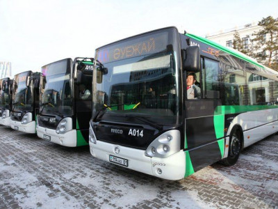 Елордада қатты аязға байланысты автобустар жүрмейді