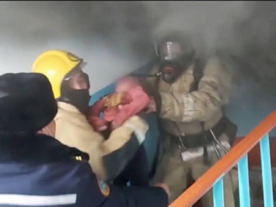 Талдықорғандық өрт сөндірушілер 4 адамды құтқарып қалды (видео)