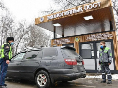 Алматыға кіреберісте жаңарған экопостар жұмыс істейді
