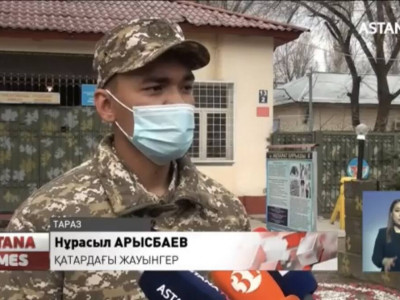 Ата-анасын сағынған: Таразда әскерден қашқан сарбаз табылды