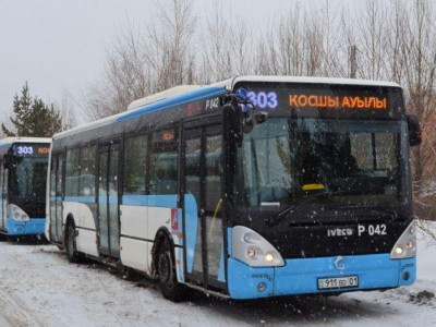 Елордада боран салдарынан бірқатар бағытқа қатынайтын автобустар тоқтады