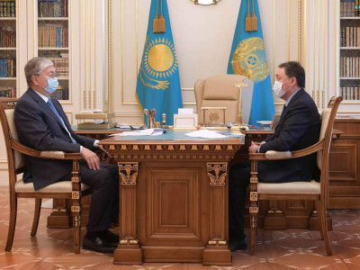 Мемлекет басшысы Премьер-Министр Асқар Маминді қабылдады