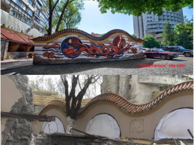 Алматыдағы “аждаһа” рұқсатсыз қиратылған