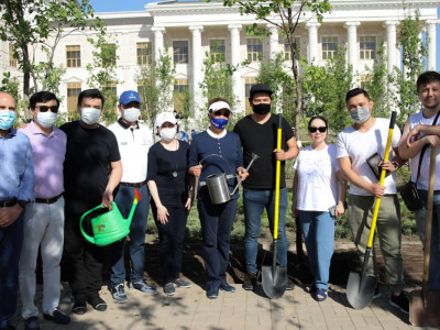 «Астана Опера» маңына 500 емен және 1 000 мамыргүл көшеті отырғызылды