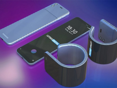 Samsung білезікке айналатын дисплейі бар смартфон ойлап тапты