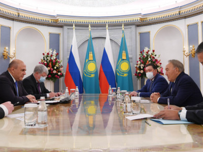 Елбасы Ресей Үкіметінің төрағасы Михаил Мишустинмен кездесті