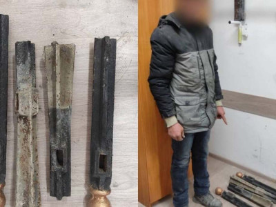 Атырауда қабір қоршауларын ұрлаған ер адам ұсталды