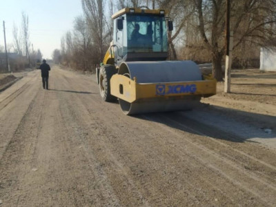 Партияның арқасында тозығы жеткен ауыл көшесі жөнделді