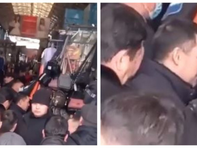 Қырғыз президенті базар аралады (ВИДЕО)