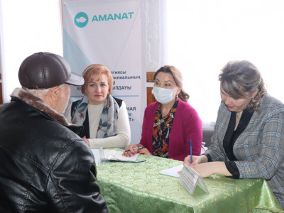 ШҚО-да AMANAT партиясының өкілдері ауыл тұрғындарының мәселелерін тыңдады