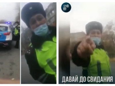 Полицейлердің ерсі әрекеті видеоға түсіп қалды