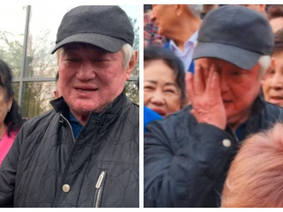 «Кешірерсіздер»: Сапарбаев тұрғындармен қоштасу сәтінде жылап жіберді (ВИДЕО)