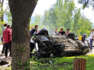 Алматыда жол апатынан 71 жастағы жүргізуші қайтыс болды (ВИДЕО).