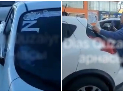«Қазақтың наны дәмді, тілі ащы ма?»: әйел «Z» белгісін жыртып тастады (ВИДЕО)