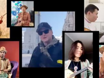 Қазақтар украиналық әнді ұлттық аспаптармен орындап шықты (ВИДЕО)