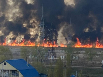 Петропавлда қамыс өртеніп, адамдар баспанасынан айырылды