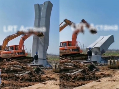 LRT бағандары сүріліп жатқан видеоға CTS компаниясы пікір білдірді (ВИДЕО)