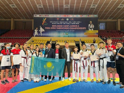 Таеквондодан Азия чемпионатында Қазақстан 7 медаль жеңіп алды