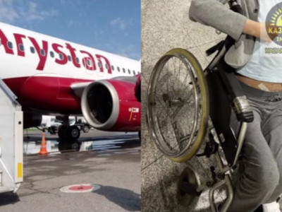 FlyArystan жолаушының мүгедектер арбасын багажға салуға рұқсат бермеген