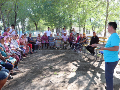 «Ауыл аманаты» жобасы: мобильді топ өкілдері Жаңақорғанда