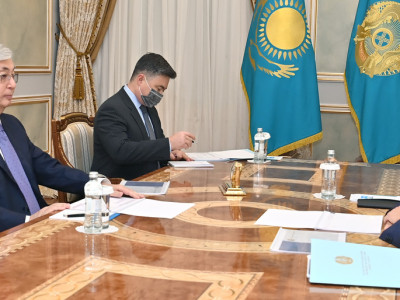 Мемлекет басшысы Бәсекелестікті қорғау және дамыту агенттігінің төрағасын қабылдады