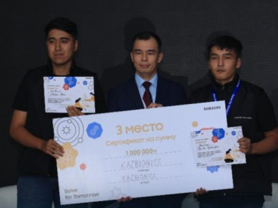 Кеншілерді уланудан сақтайтын құрылғы ойлап тапқан оқушылар марапатталды