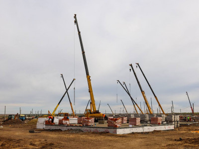 Қостанай облысында салынатын 91 үйдің 55 учаскесінде іргетас құйылды