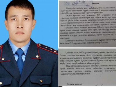 Түркістандық полицей өрттен мүмкіндігі шектеулі жан мен 5 жасар қызды құтқарып қалды