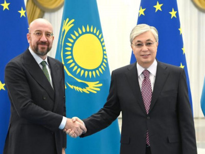 Тоқаев Еуропалық Кеңестің Президенті Шарль Мишельді қарсы алды