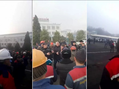 «Қазфосфат» басшысы қызметкерлерінен кешірім сұрады (ВИДЕО)