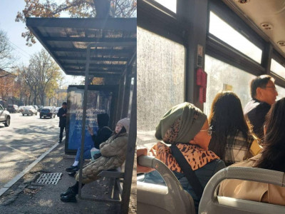 Алматы әкімі аялдамада жарты сағат автобус күткен