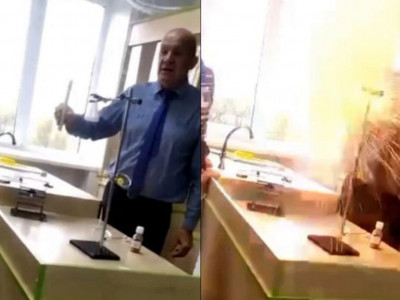 Ресейде химия сабағында жарылыс болды (ВИДЕО)