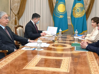 Президент Halyk Bank басшыларын қабылдады