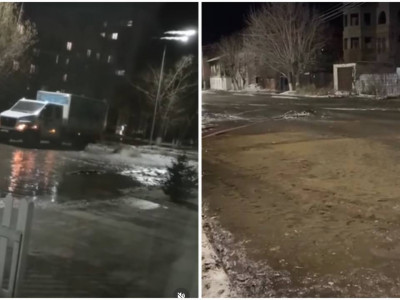 Петропавлда құбыр жарылып, тұрғындар сусыз қалды (ВИДЕО)
