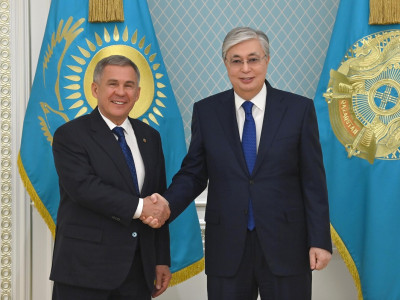 Қасым-Жомарт Тоқаев Татарстан Президентін қабылдады