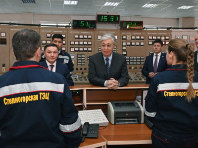 Президент Степногорск жылу электр орталығына барды