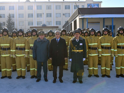 Президент Мәлік Ғабдуллин атындағы Азаматтық қорғау академиясына барды