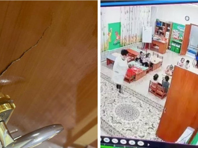 Теміртауда балабақша медбикесі мен тәрбиешінің көмекшісі төбелескен (ВИДЕО)
