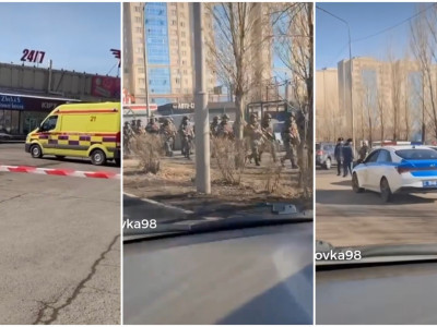 Астанада полиция мен арнайы жасақ сауда орталығын қоршауға алды