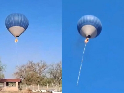 Әуе шары өртеніп, 2 адам қаза болды (ВИДЕО)