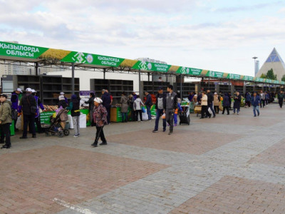 Елордада Қызылорда облысының ауыл шаруашылық жәрмеңкесі өтіп жатыр
