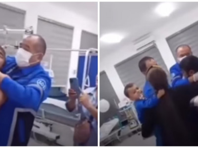 Шымкенттегі ауруханада науқас дәрігерлермен төбелесті (ВИДЕО)