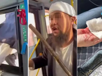 Ақтөбе тұрғыны автобуста жолаушыны ұрып, терезеден қашып кеткен