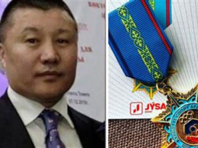 Баян Алагөзованың сотталып шыққан бұрынғы күйеуі «Құрметті спорт ардагері» медалімен марапатталды